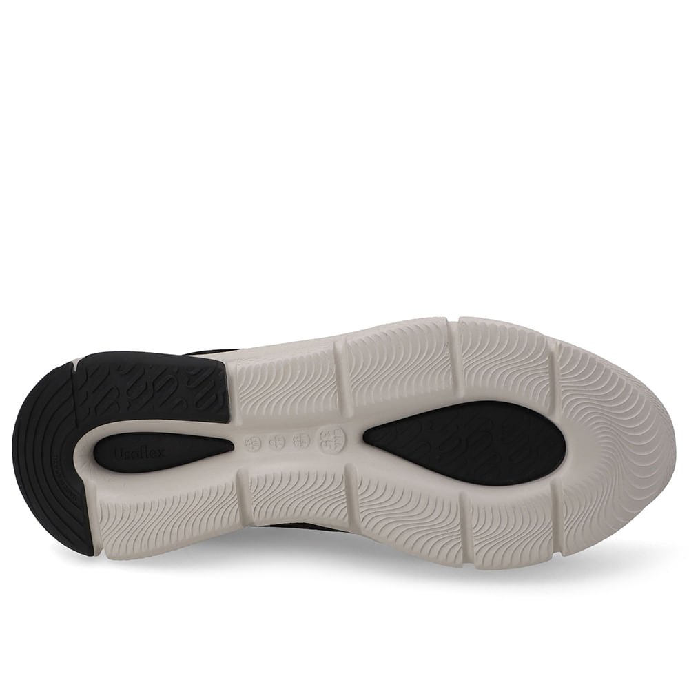 Tênis Casual Preto Couro Preto 5