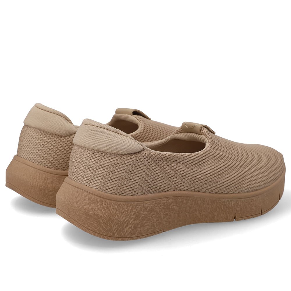 Tênis Tecido Bege Slip On Bege 3