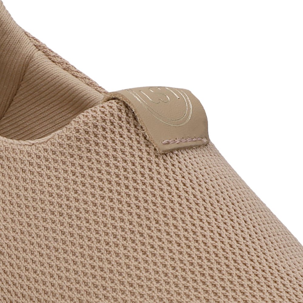 Tênis Tecido Bege Slip On Bege 4
