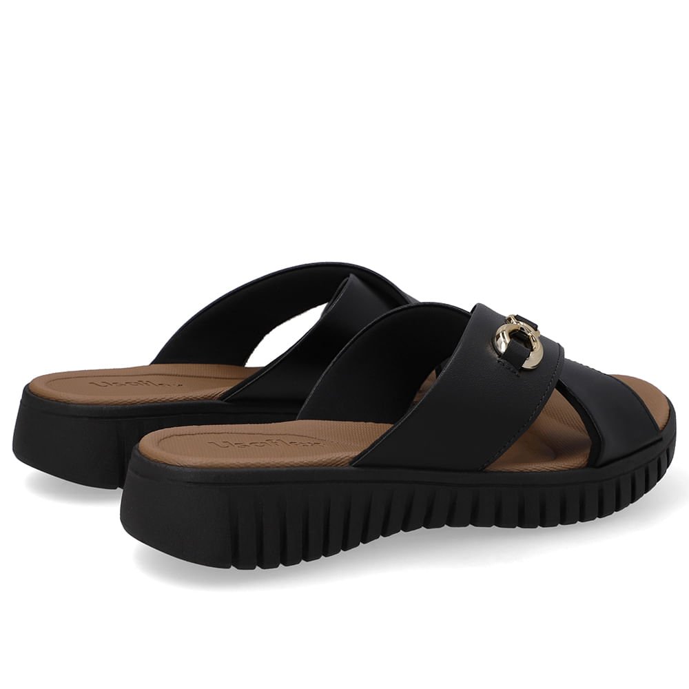 Tamanco Plataforma Couro Preto Top Preto 3
