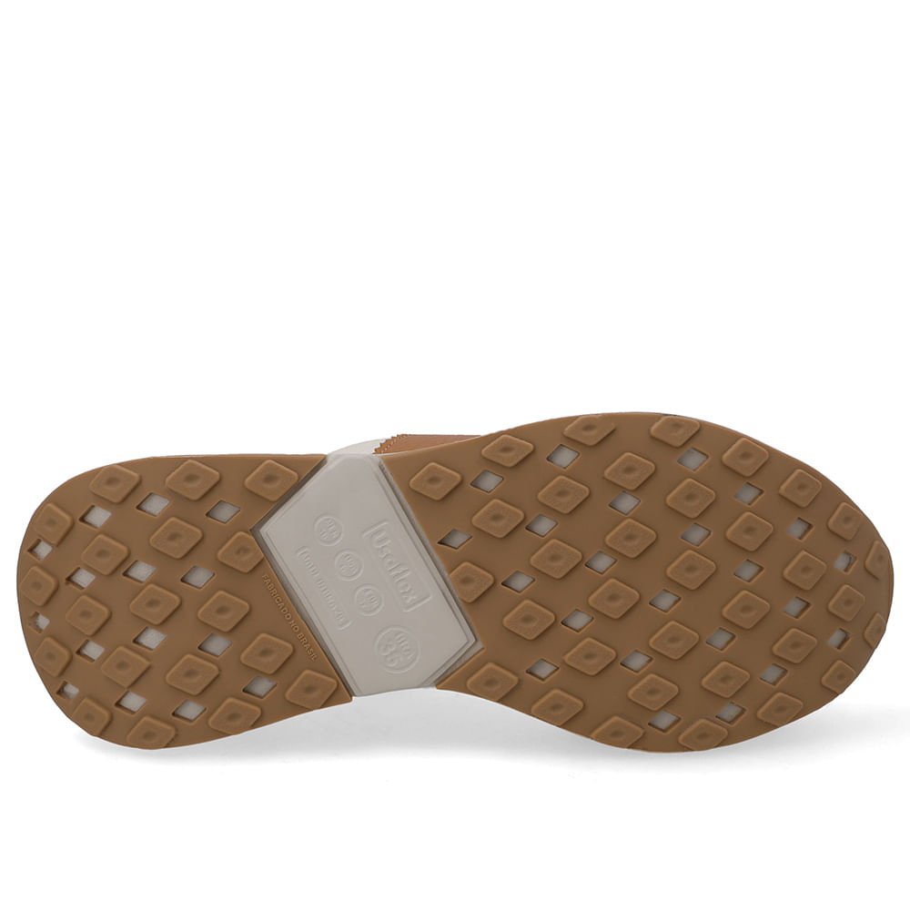 Tênis Couro Branco Marfim Casual Marfim 5