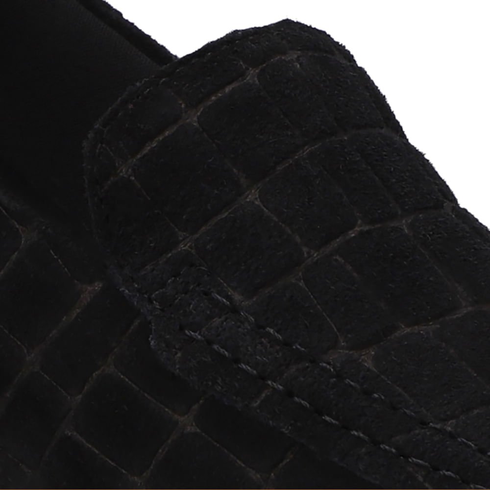 Loafer Preto Croco Camurça Salto Bloco Preto 4