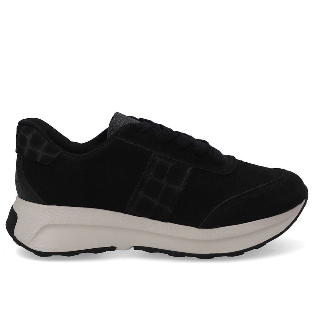 Tênis Couro Preto Casual