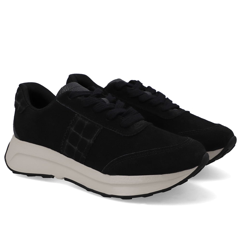 Tênis Couro Preto Casual Preto 2