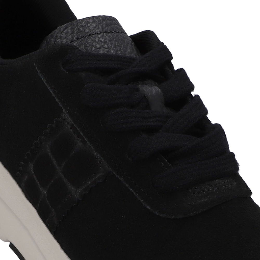 Tênis Couro Preto Casual Preto 4