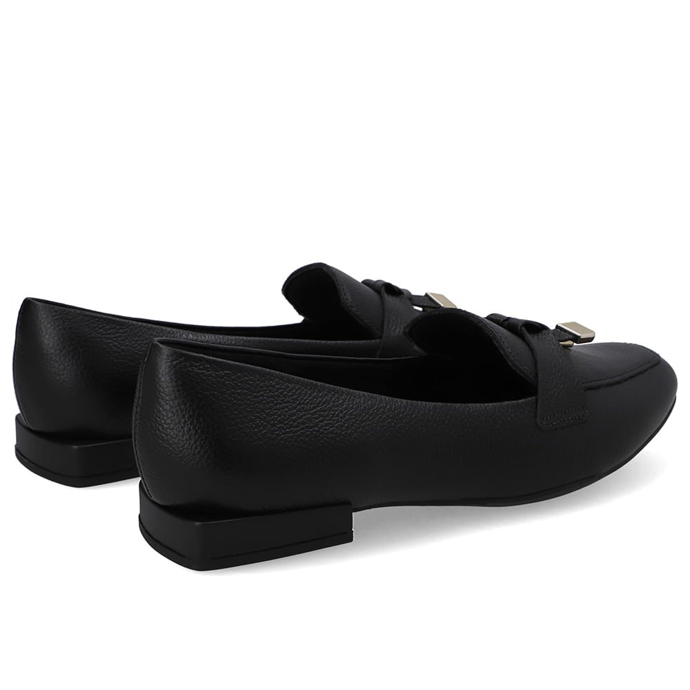 Loafer Preto Couro Top Preto 3