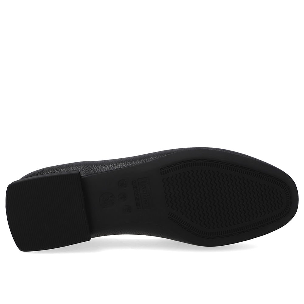 Loafer Preto Couro Top Preto 5