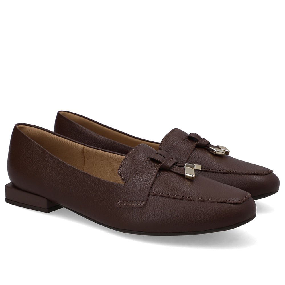 Loafer Marrom Couro Top Marrom 2