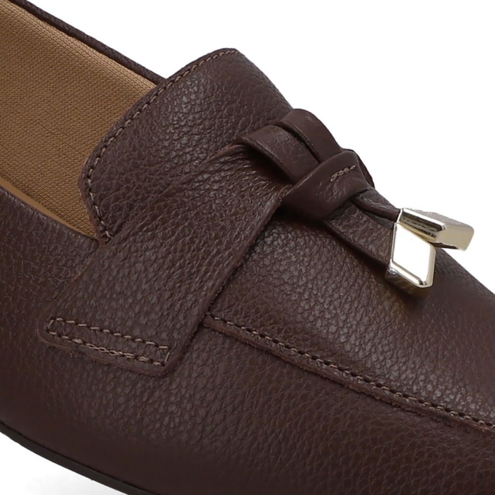 Loafer Marrom Couro Top Marrom 4