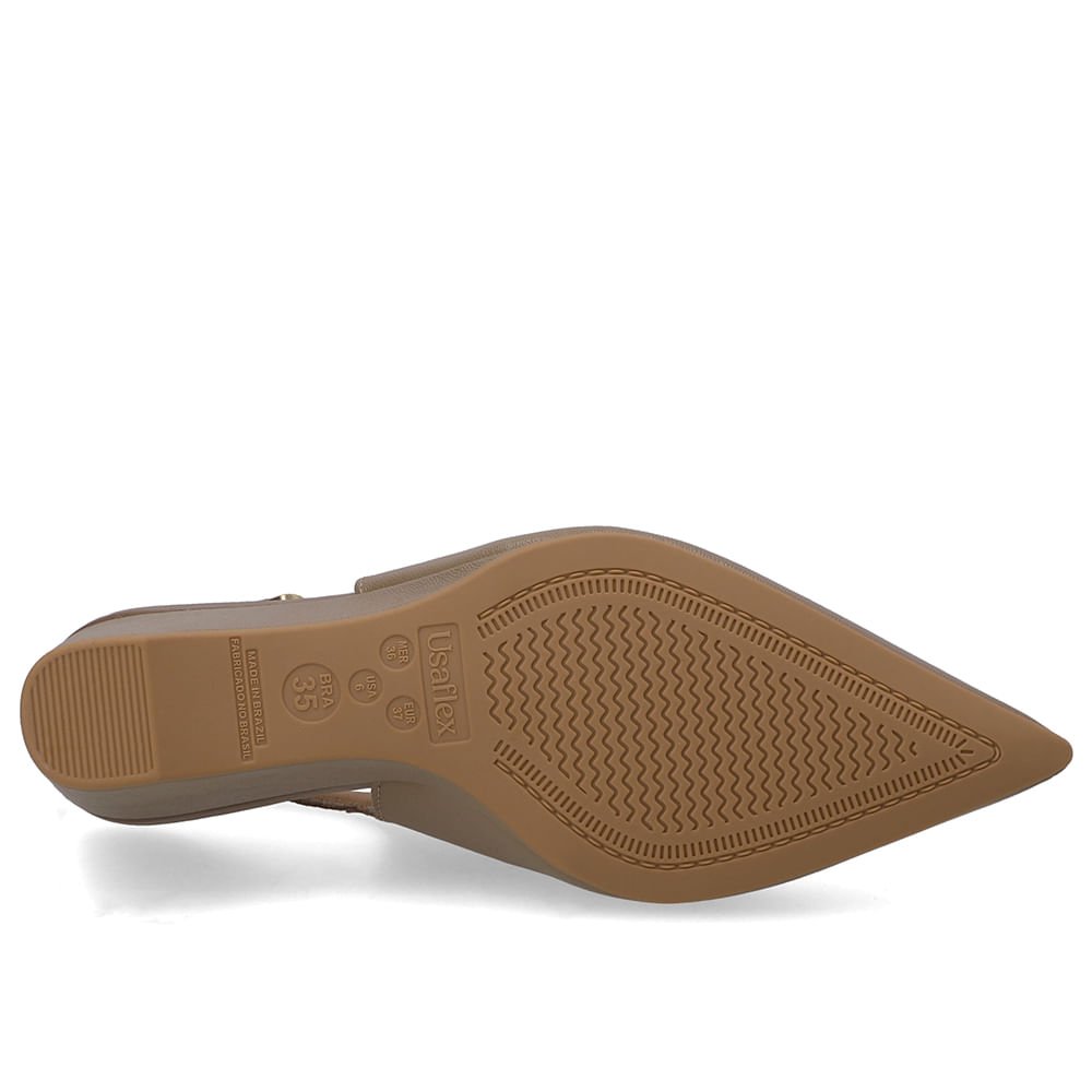 Scarpin Couro Marrom Tira Marrom 5