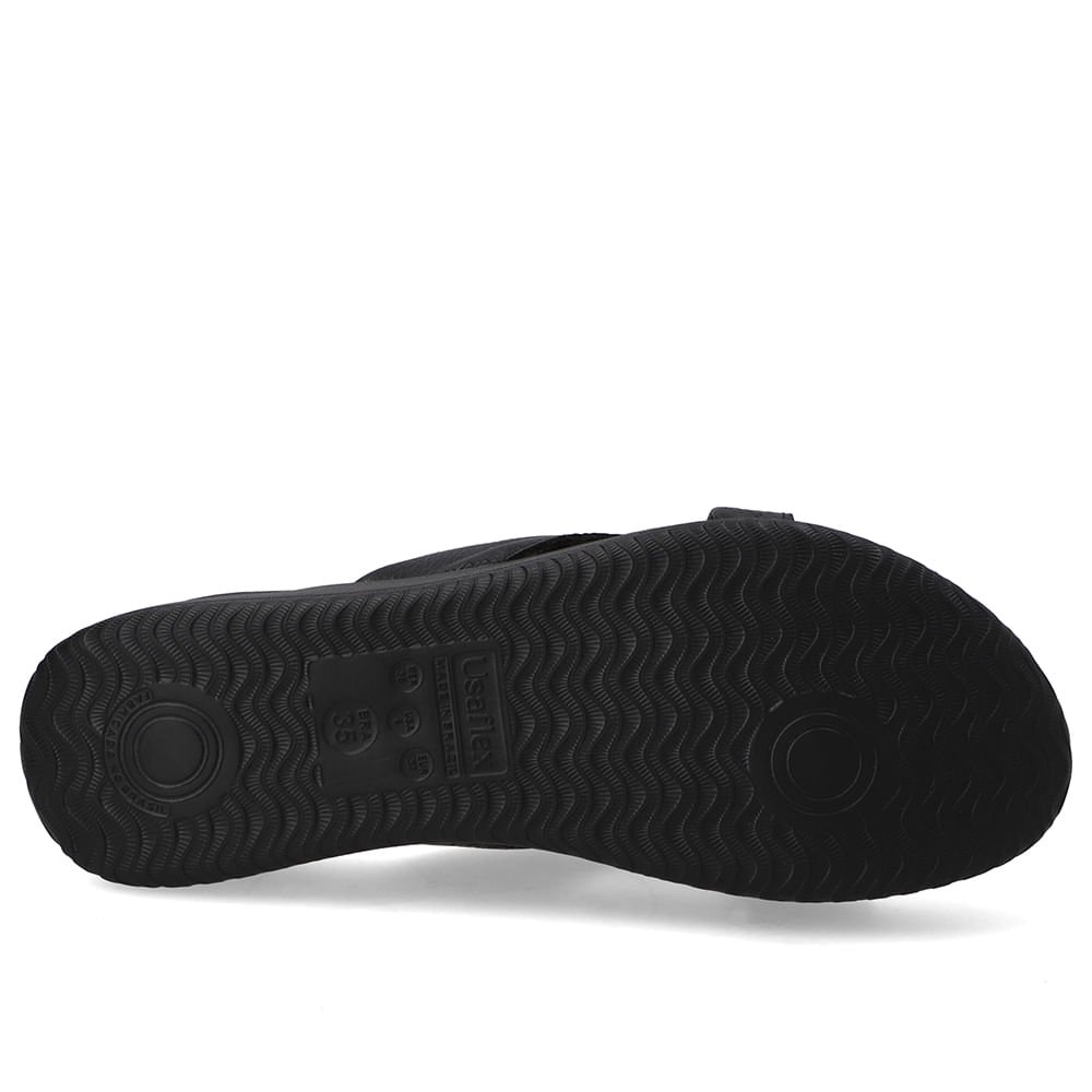 Tamanco Couro Preto Tiras Preto 5