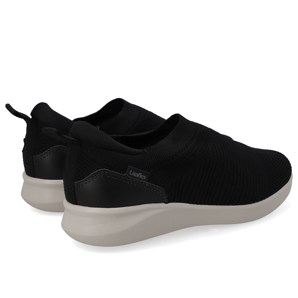 Tênis Slip On Tricot Preto Preto 3