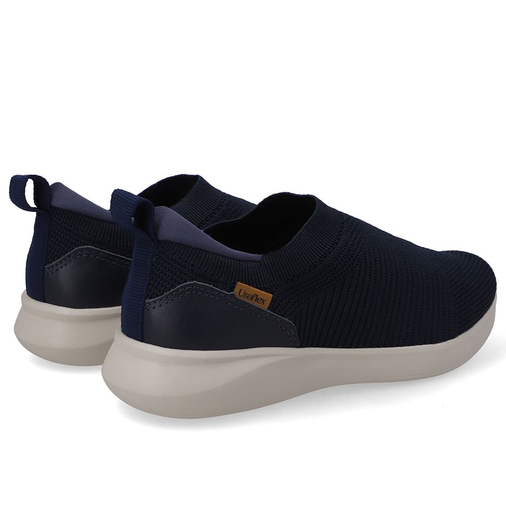 Tênis Slip On Tricot Azul Azul 3