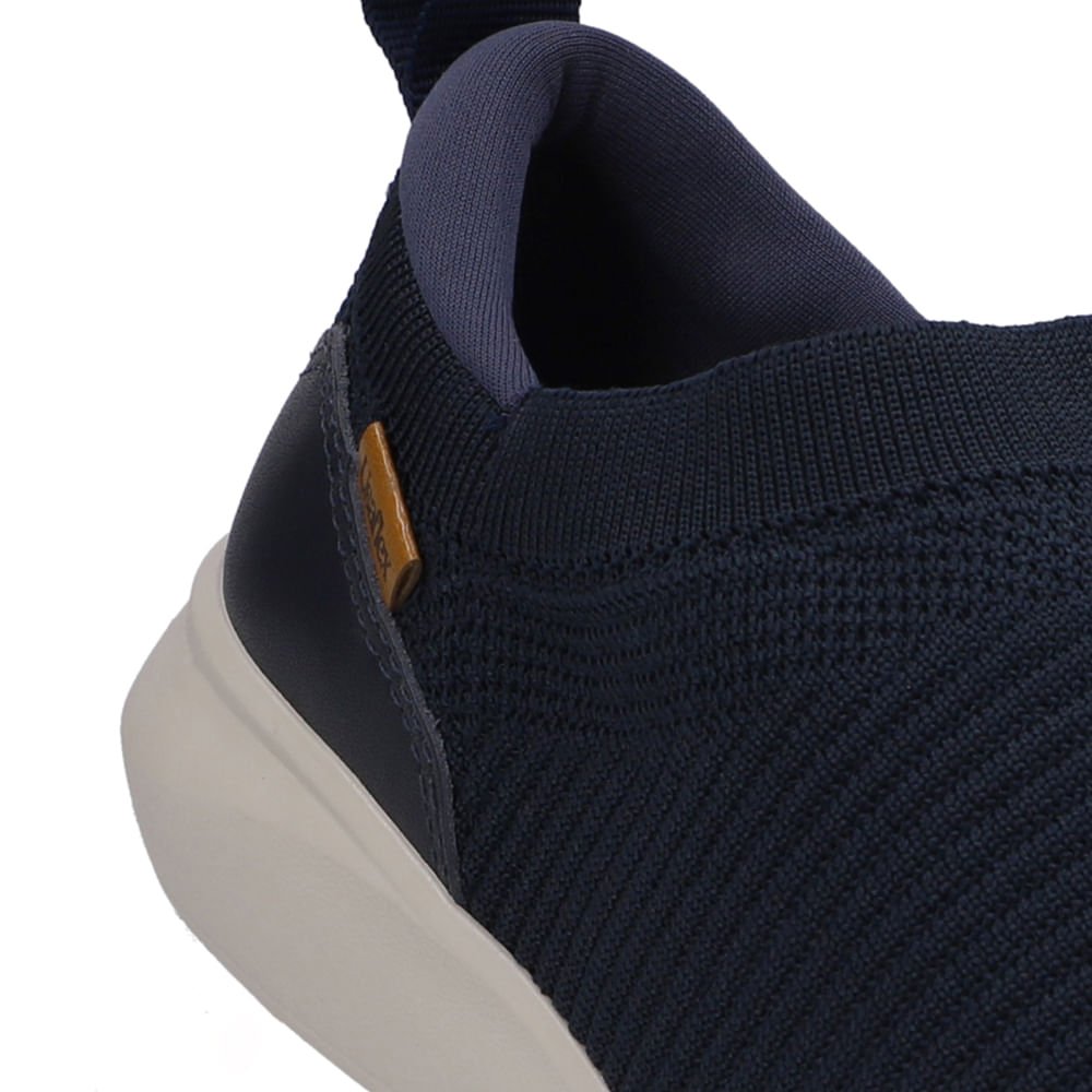 Tênis Slip On Tricot Azul Azul 4