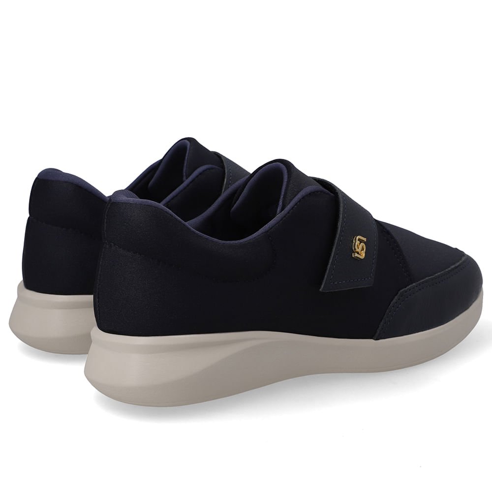 Tênis Tecido Azul Ajuste Fecho-Flex Azul 3