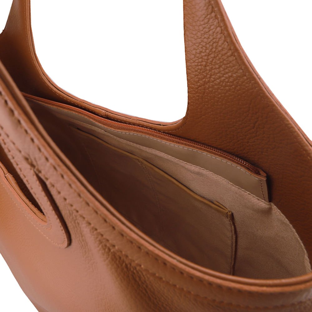Bolsa Shopper Couro Marrom Matelassê Marrom 3