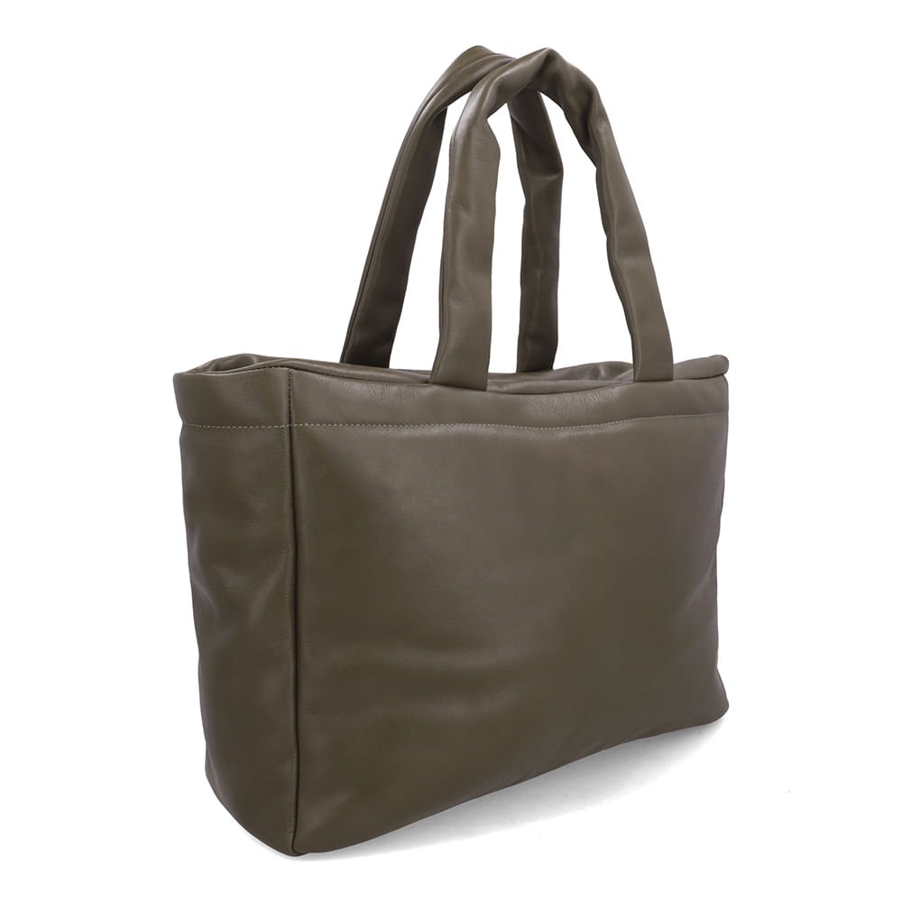 Bolsa Shopper Couro Verde Verde 2