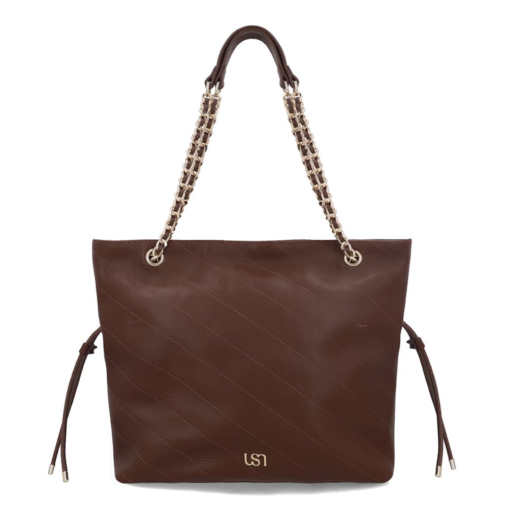 Bolsa Shopper Couro Marrom