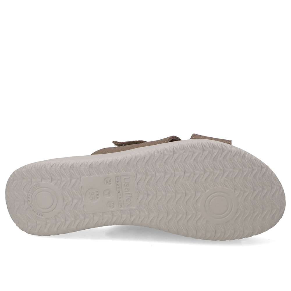 Tamanco Couro Marrom Fecho-Flex Marrom 5
