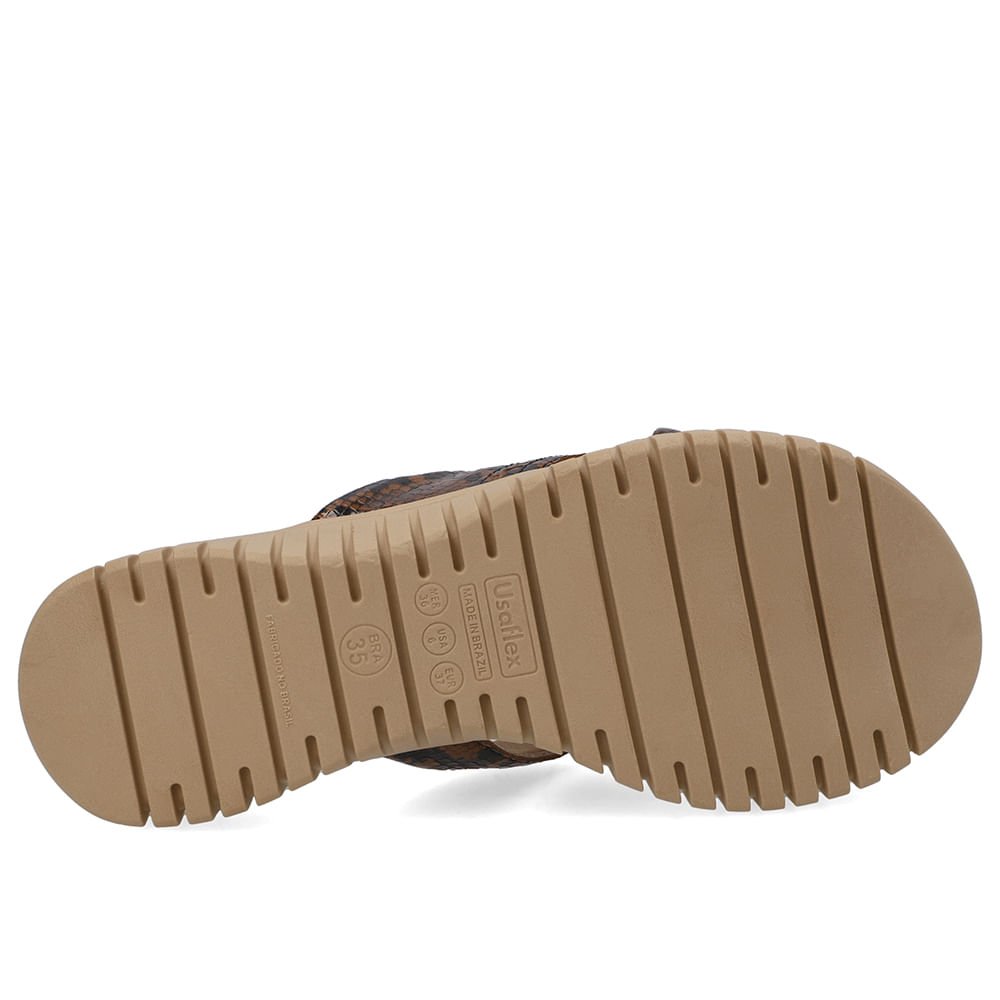 Tamanco Plataforma Couro Animal Print Laser Animal Print 5