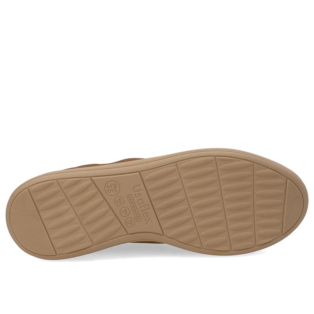 Tênis Slip On Elastano Marrom Canela Marrom 5