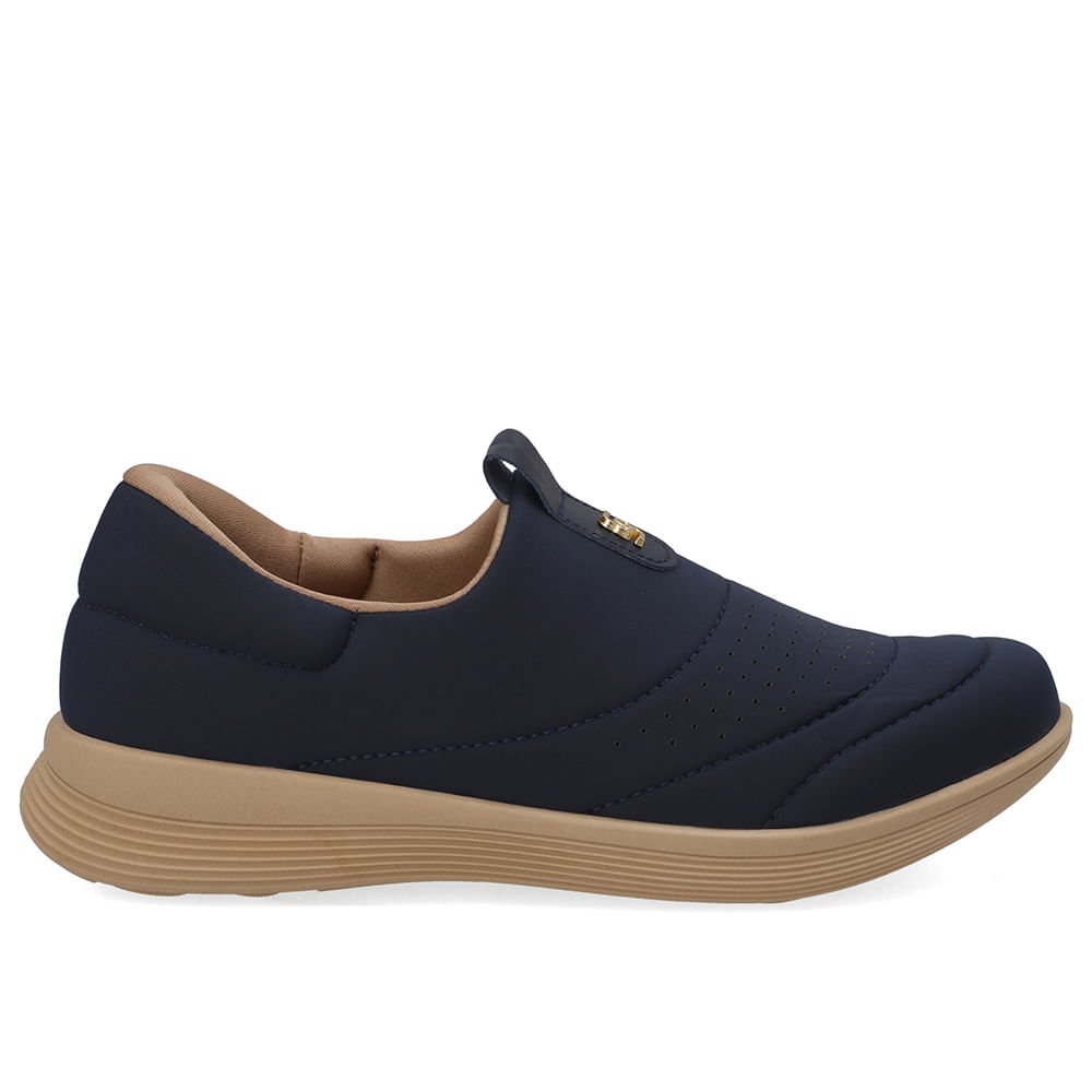 Tênis Slip On Elastano Azul