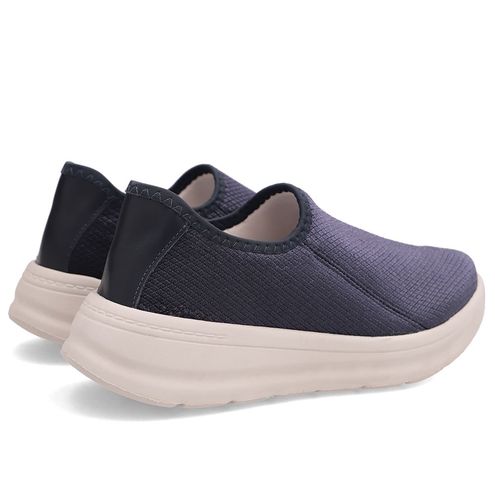 Tênis Slip On Azul Em Elastano Azul 3