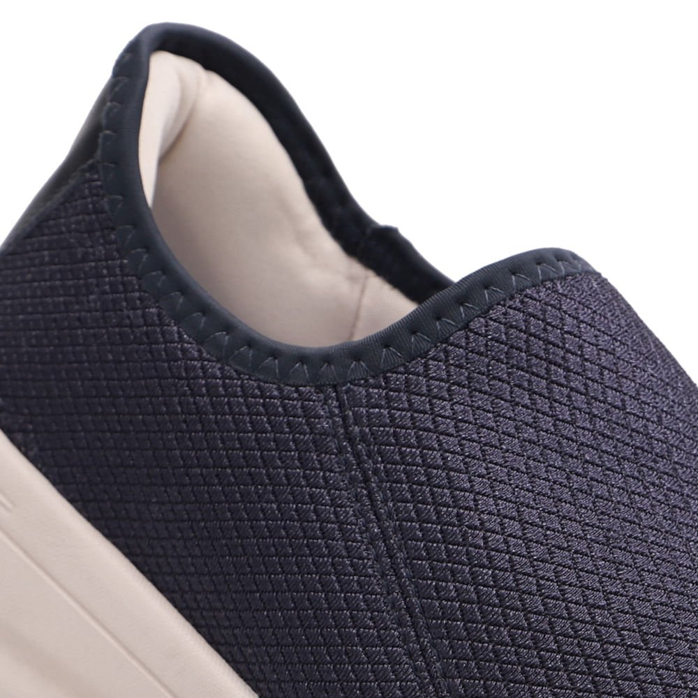 Tênis Slip On Azul Em Elastano Azul 4