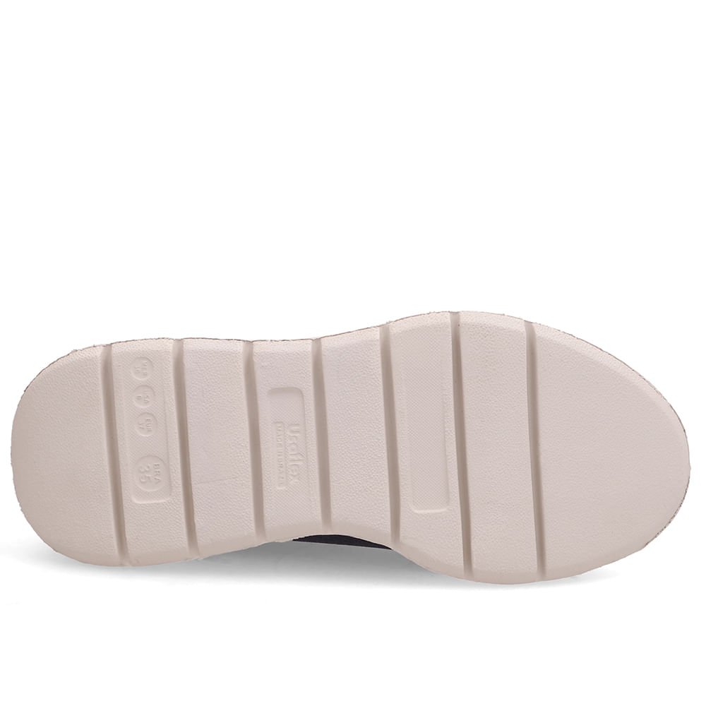 Tênis Slip On Azul Em Elastano Azul 5