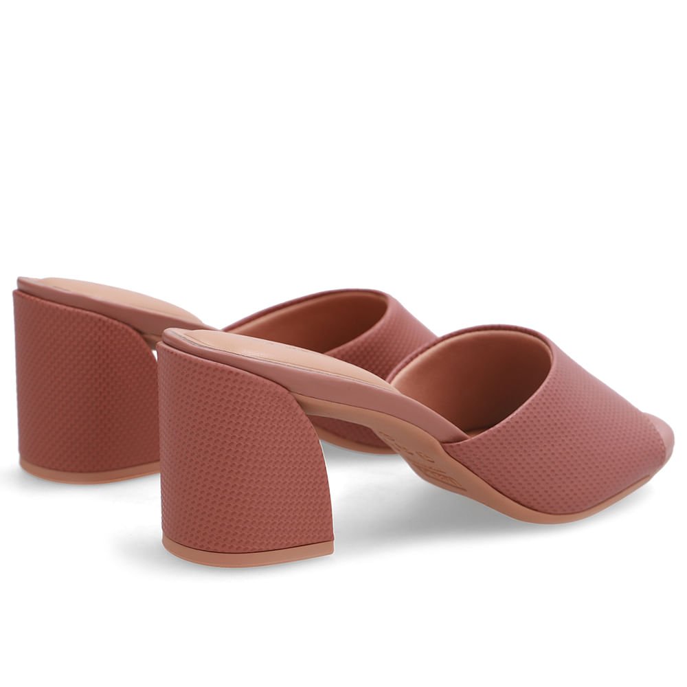 Tamanco Em Couro Mini Escama Rosa Vintage Rosa 3