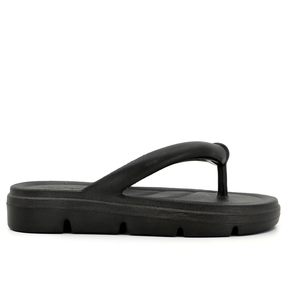 Chinelo Preto Poofy Plataforma Eva