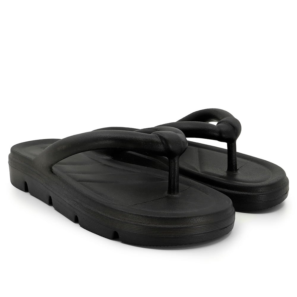 Chinelo Preto Poofy Plataforma Eva 36 2