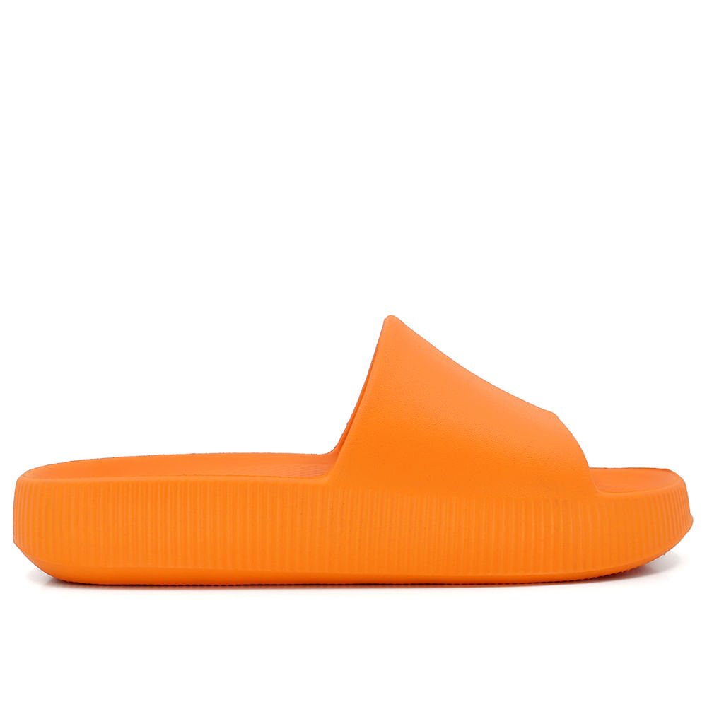 Chinelo Slide Laranja Poofy Plataforma Eva Laranja 3