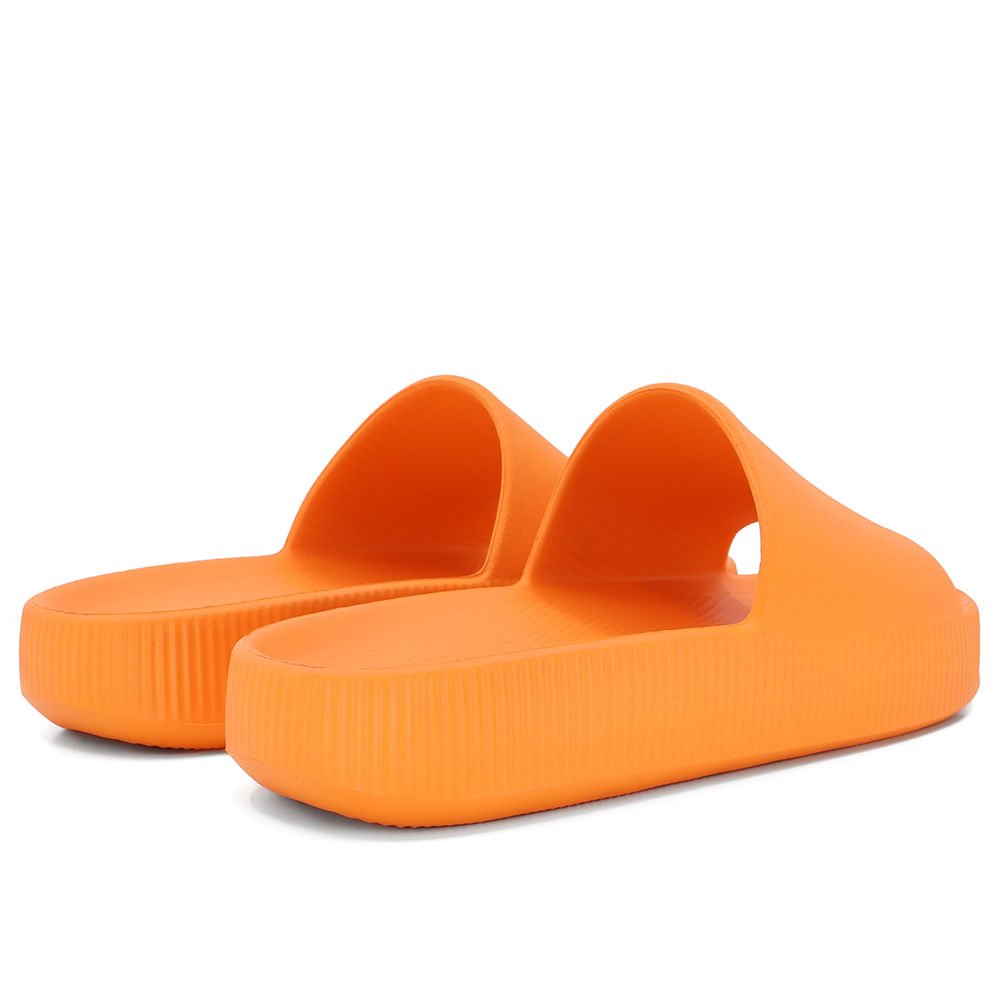 Chinelo Slide Laranja Poofy Plataforma Eva Laranja 4