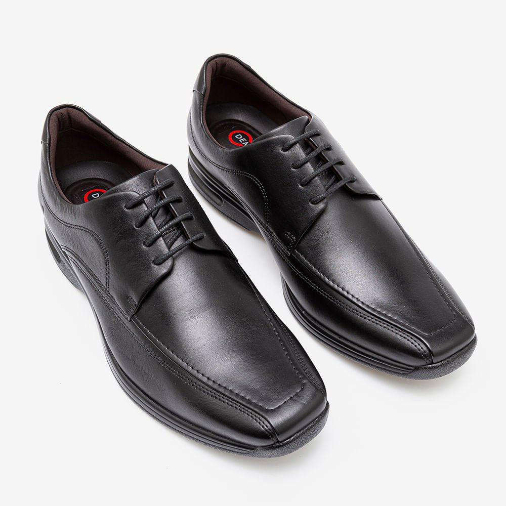 Sapato Smart Comfort Air Spot Preto Cadarço Preto 2