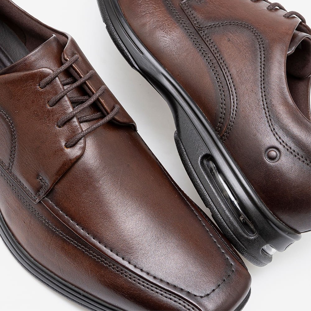 Sapato Social Democrata Smart Comfort Air Masculino 1159 Marrom 4