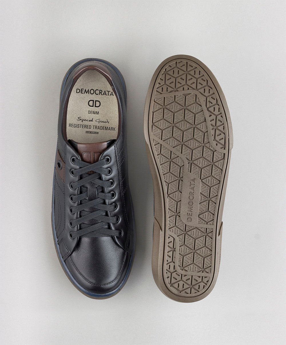 Sapatênis Denim Hit Preto/carvalho Preto 2