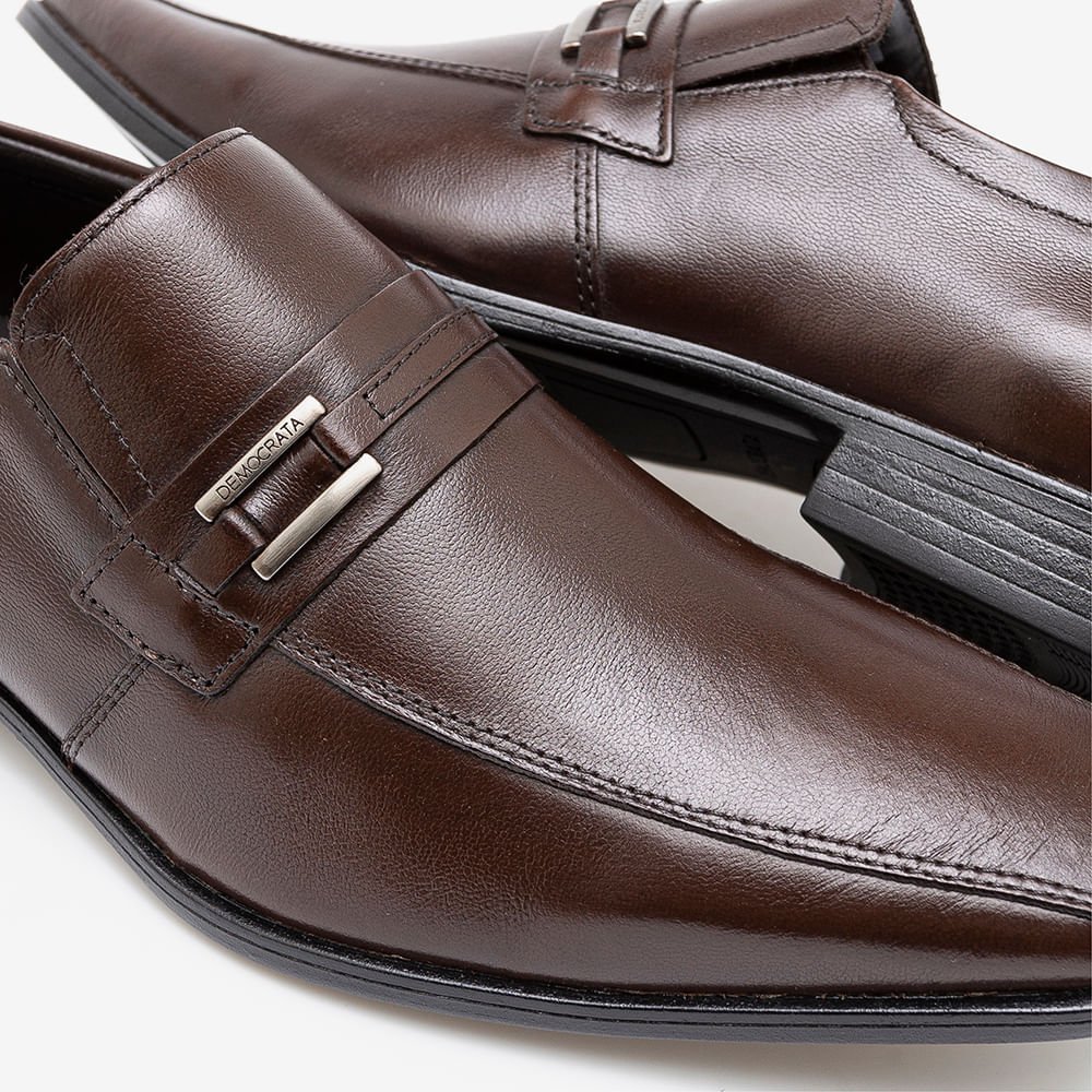 Sapato Social Democrata Metropolitan Prime Masculino 1159 Marrom 3