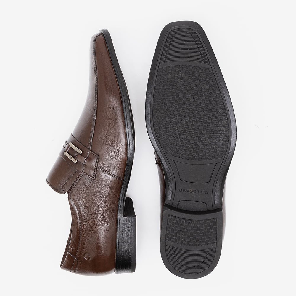 Sapato Social Democrata Metropolitan Prime Masculino 1159 Marrom 4