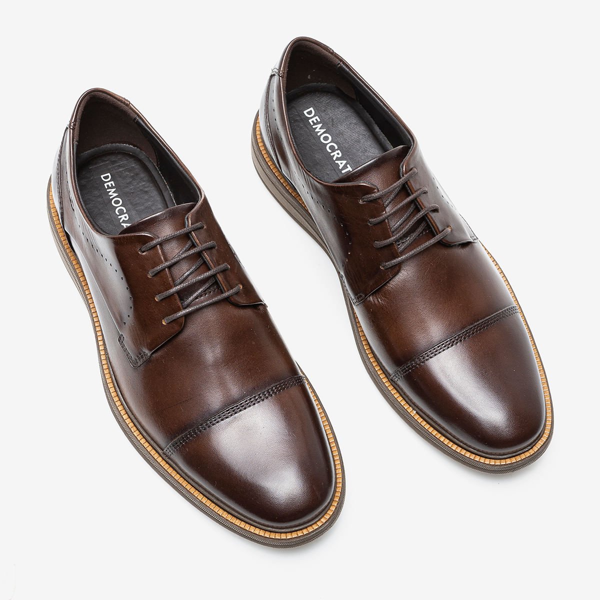 Sapato Social Democrata Metropolitan Bay Masculino 1159 Marrom 2