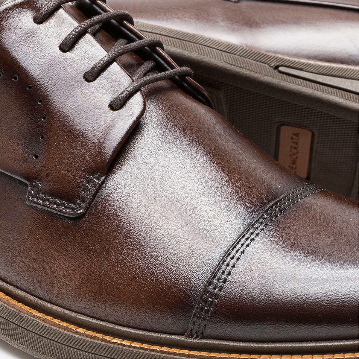 Sapato Social Democrata Metropolitan Bay Masculino 1159 Marrom 3