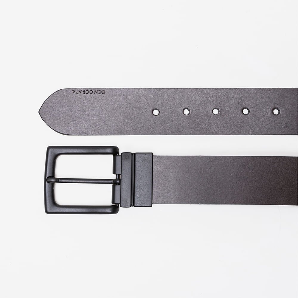 Cinto Preto Largo Metropolitan Dupla Face Preto e Marrom Preto 2