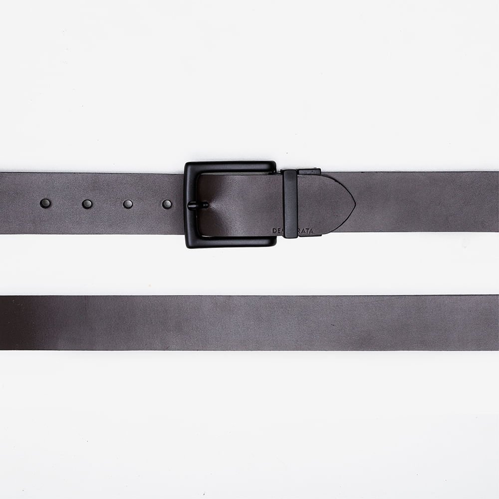 Cinto Preto Largo Metropolitan Dupla Face Preto e Marrom Preto 3