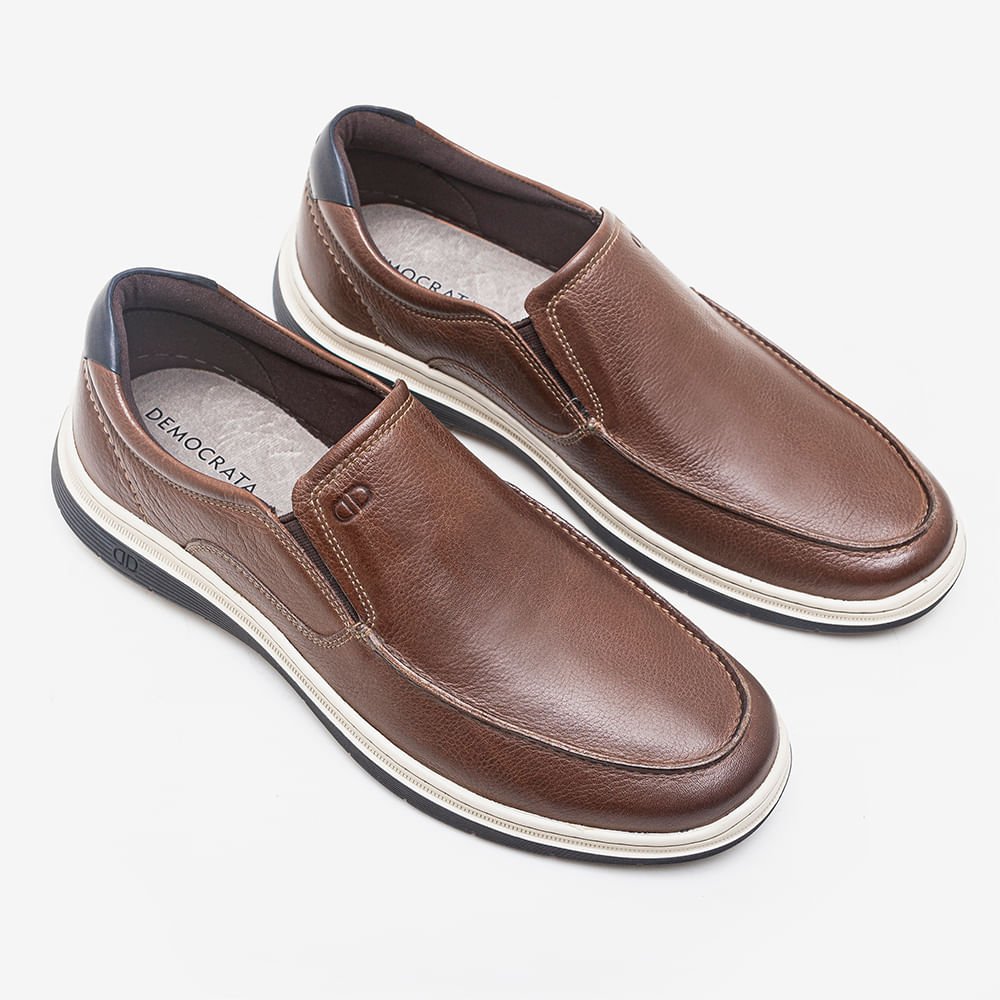 Sapatênis Casual Easy Leave Conhaque Marrom 2