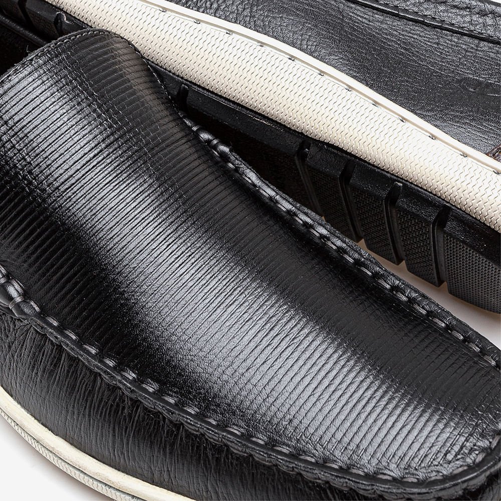 Mocassim Easy Malta Preto Preto 3