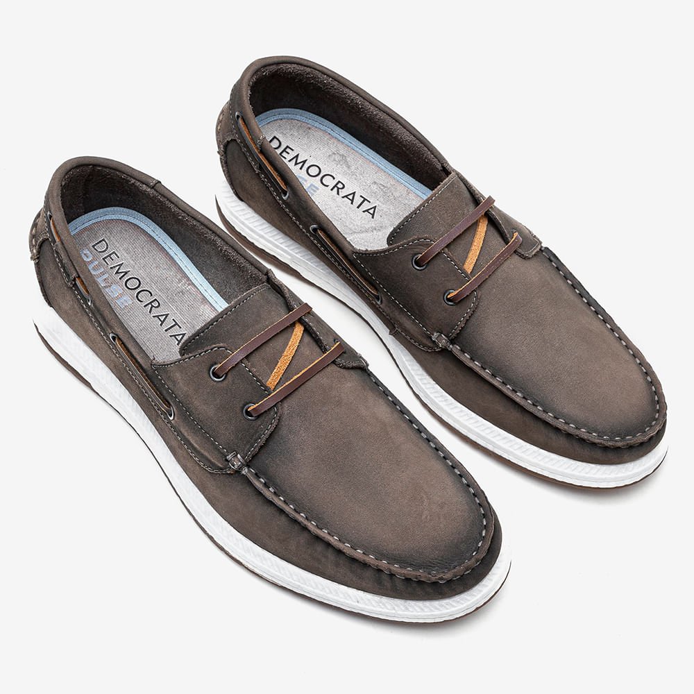 Mocassim Easy Flop Pulse Smoke Marrom 2