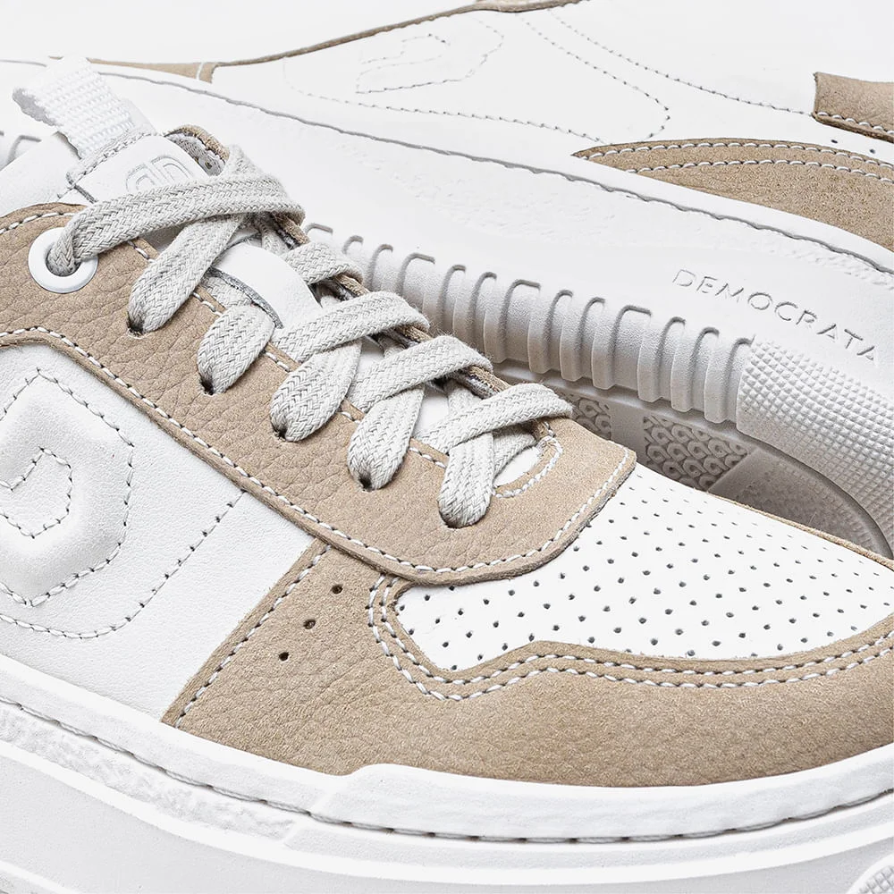 Tênis Feminino Block Branco/Bege Branco/Bege 3