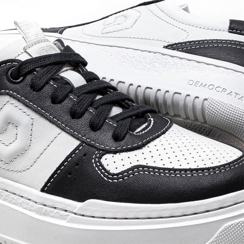 Tênis Feminino Block Branco/Preto Branco 3