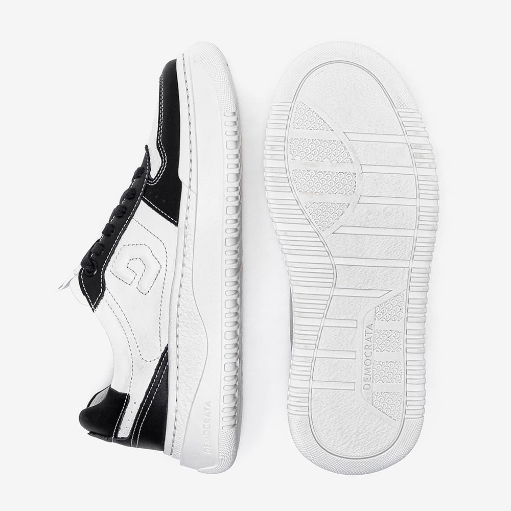 Tênis Feminino Block Branco/Preto Branco 4