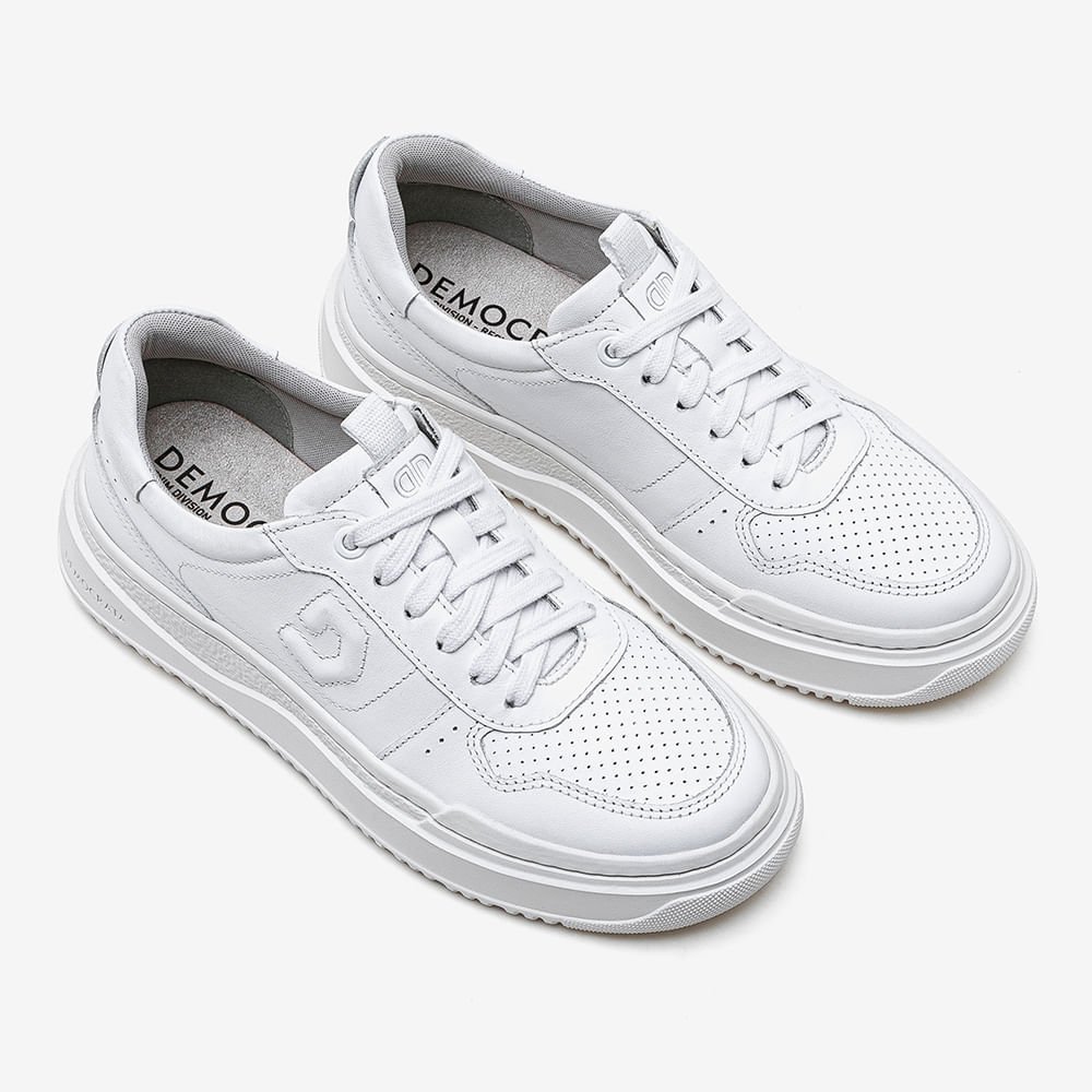 Tênis Feminino Block Branco Branco 3